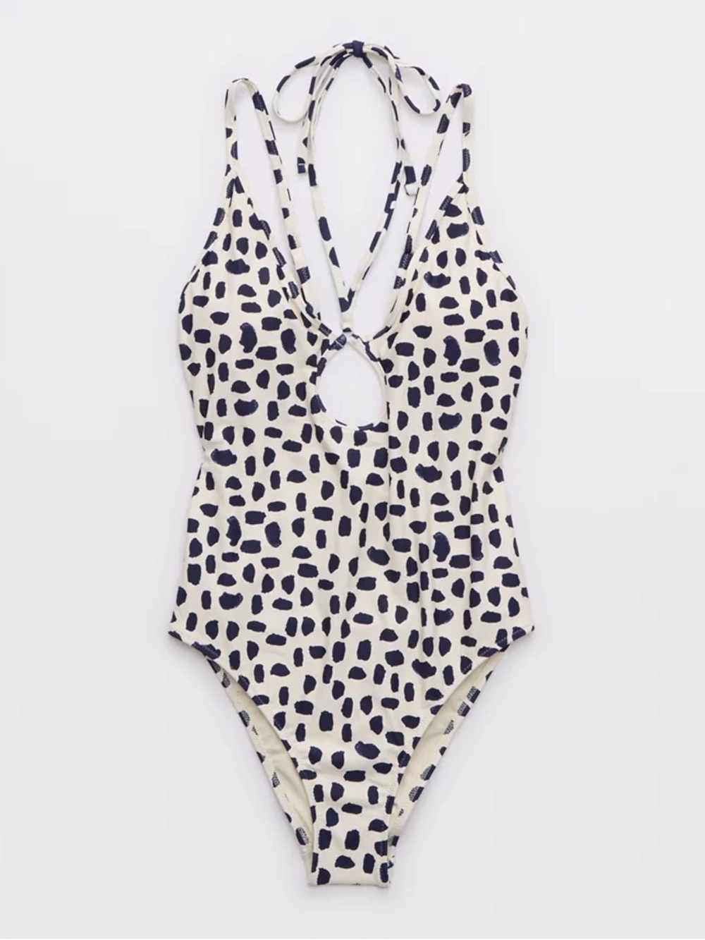NWT Aerie Keyhole Halter One Piece Swimsuit size large